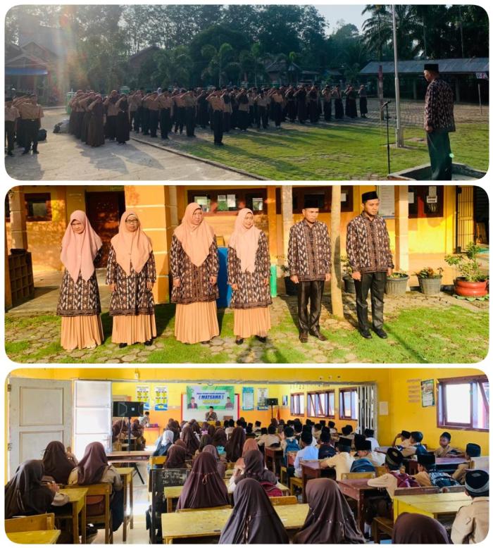 Kepala Madrasah Tsanawiyah Negeri 6 Tebo membuka MATSAMA Tahun Pelajaran 2023 â€“ 2024