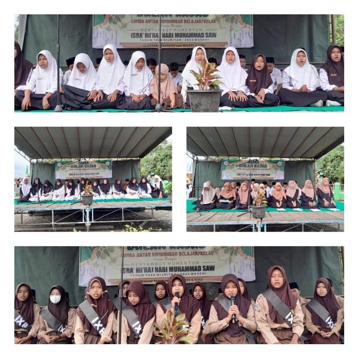 Lomba Senandung Asmaâ€™ul Husna Jadi Lomba Terakhir dalam Gema Rajab di MTsN 6 Tebo
