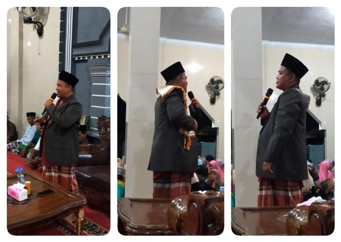 Guru Madrasah Tsanawiyah Negeri 6 Tebo Mengisi Tausiyah Di Desa Kemantan
