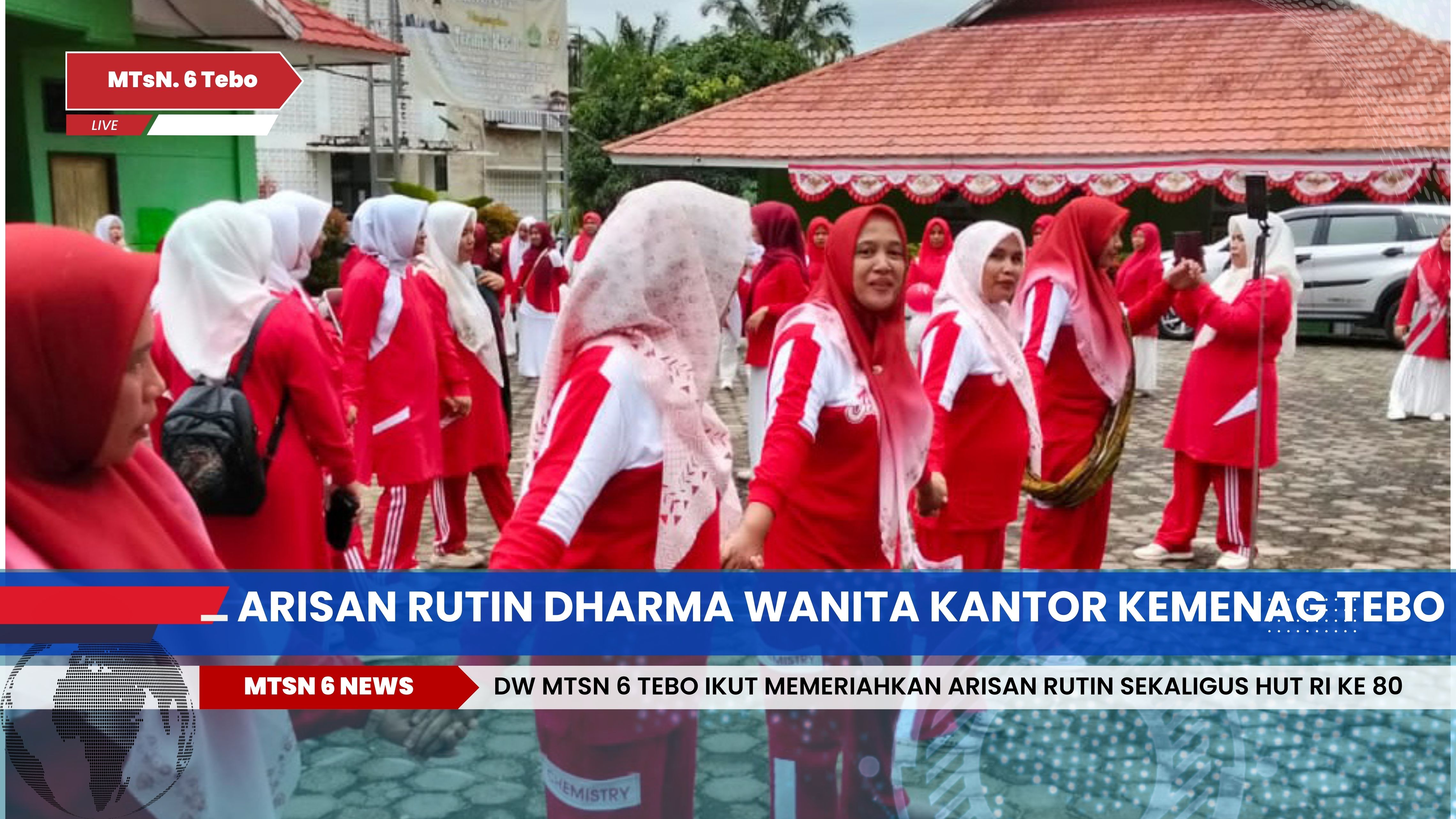 Dari Arisan ke Arena Lomba! Begini Cara Dharma Wanita MTsN 6 Tebo Rayakan Kemerdekaan