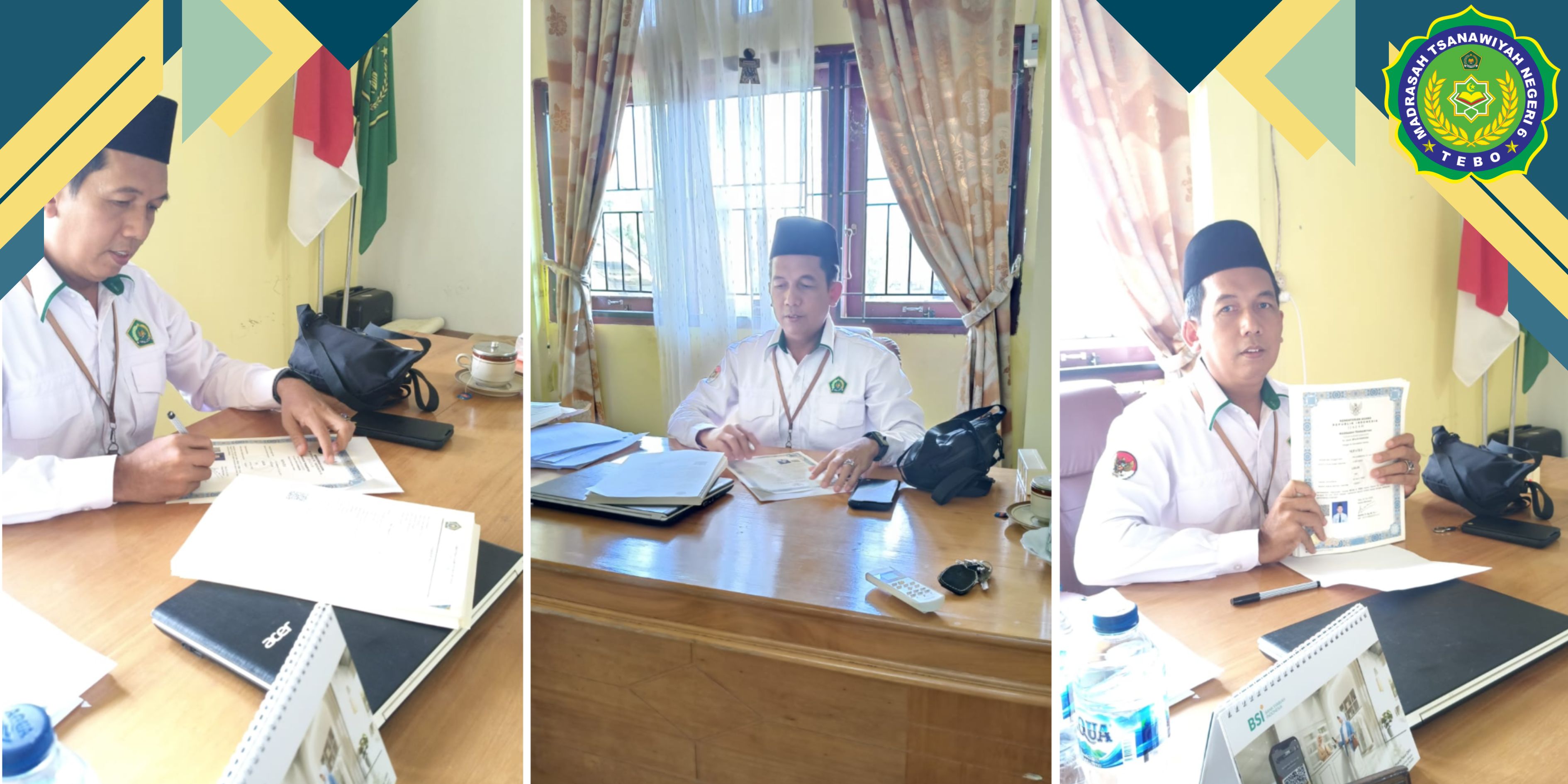 Tuntas Jalani Prosedur, Kepala Madrasah Teken Ijazah Kelulusan Siswa Tahun 2024/2025