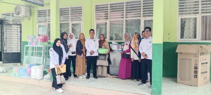 Langkah Nyata Kepedulian! UPZ BAZNAS Tebo Bantu Pengembangan Kantin MTsN 6 Tebo